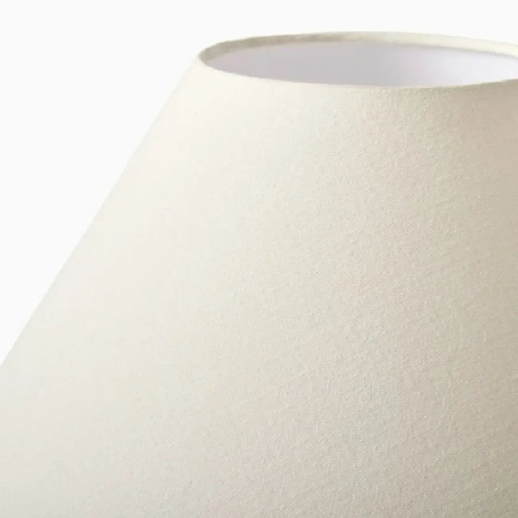 Lampe de table rustique en bois blanc à brancher pour usage résidentiel