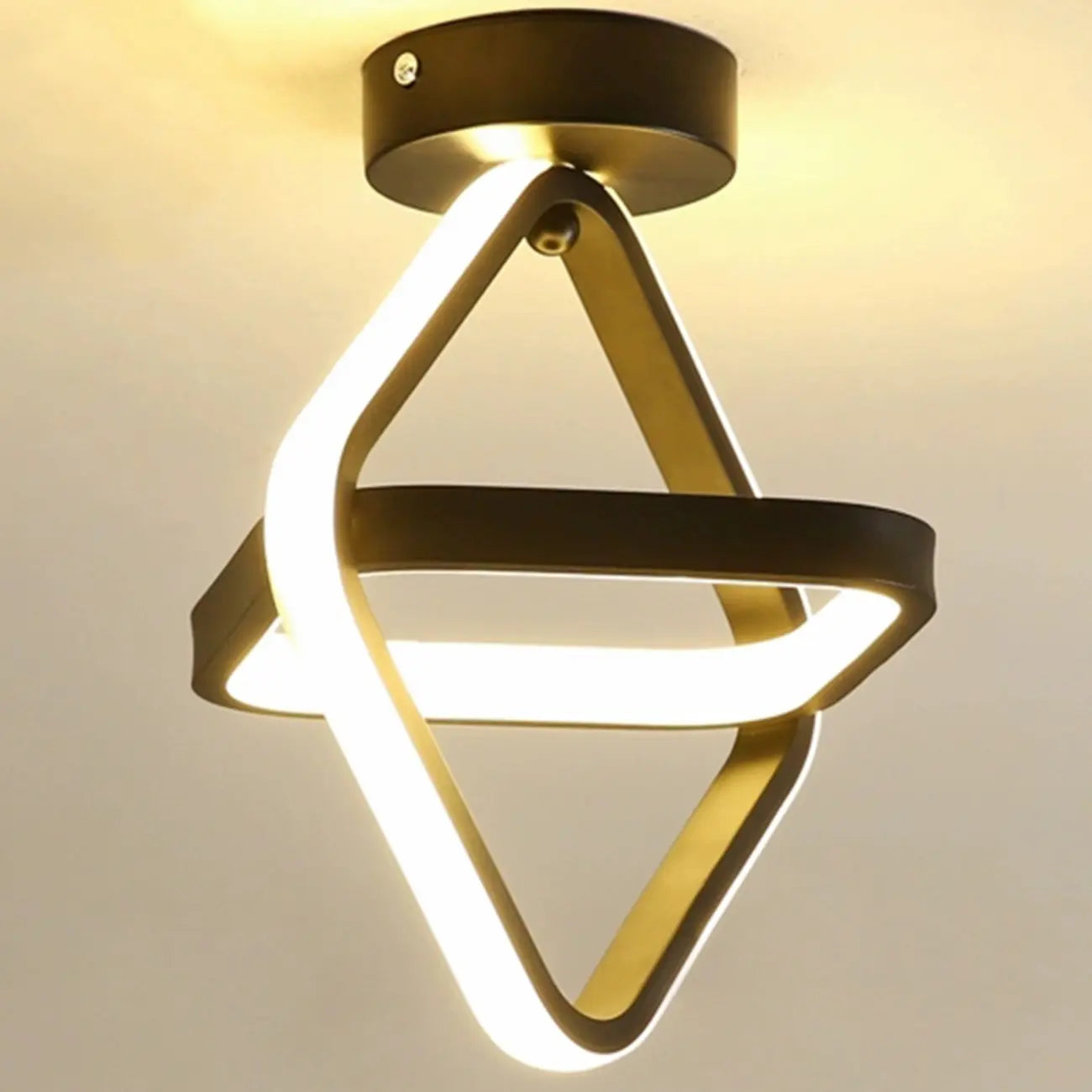 Plafonnier semi-encastré LED miniature moderne pour salon
