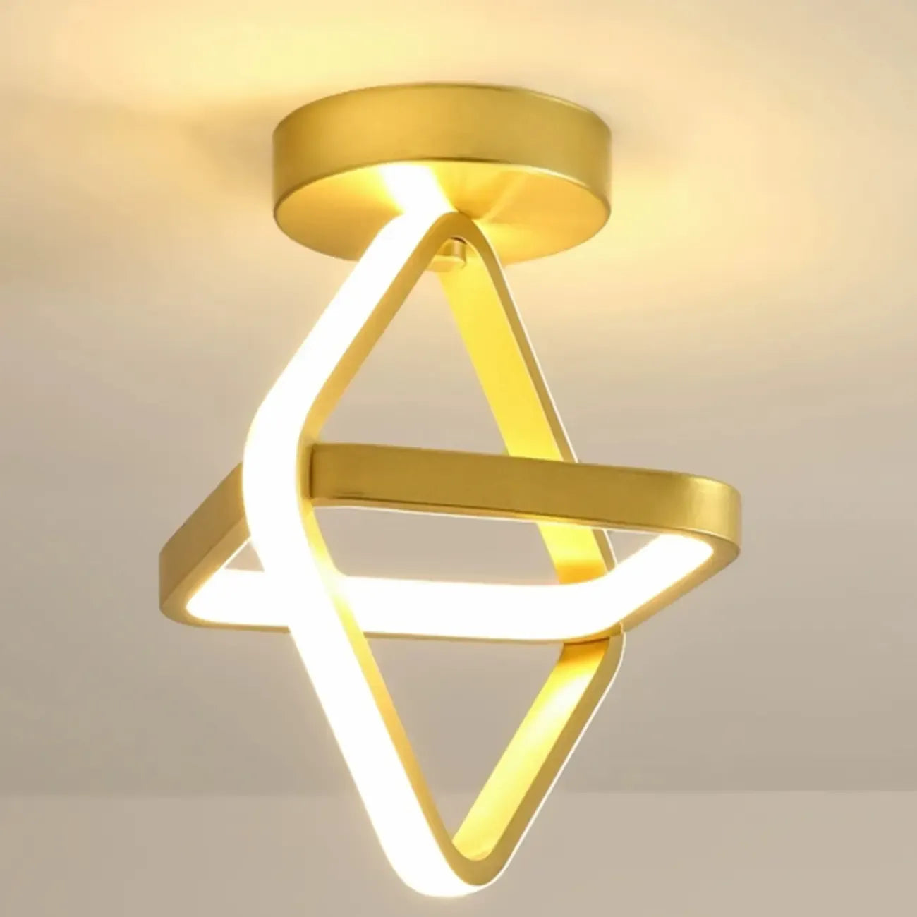 Plafonnier semi-encastré LED miniature moderne pour salon