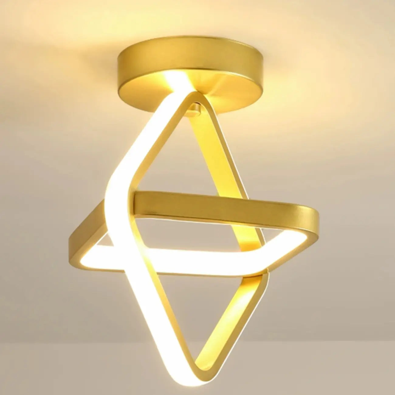 Plafonnier semi-encastré LED miniature moderne pour salon