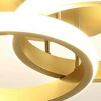 Plafonnier semi-encastré LED miniature moderne pour salon