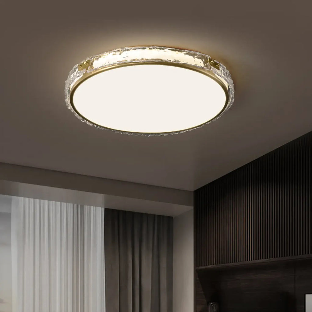 Plafonnier LED circulaire moderne encastré pour salon