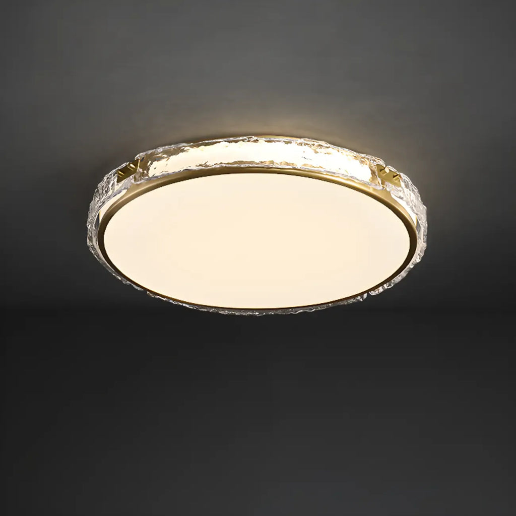 Plafonnier LED circulaire moderne encastré pour salon