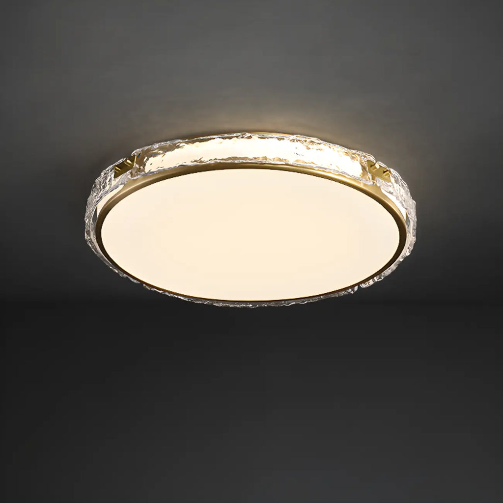 Plafonnier LED circulaire moderne encastré pour salon