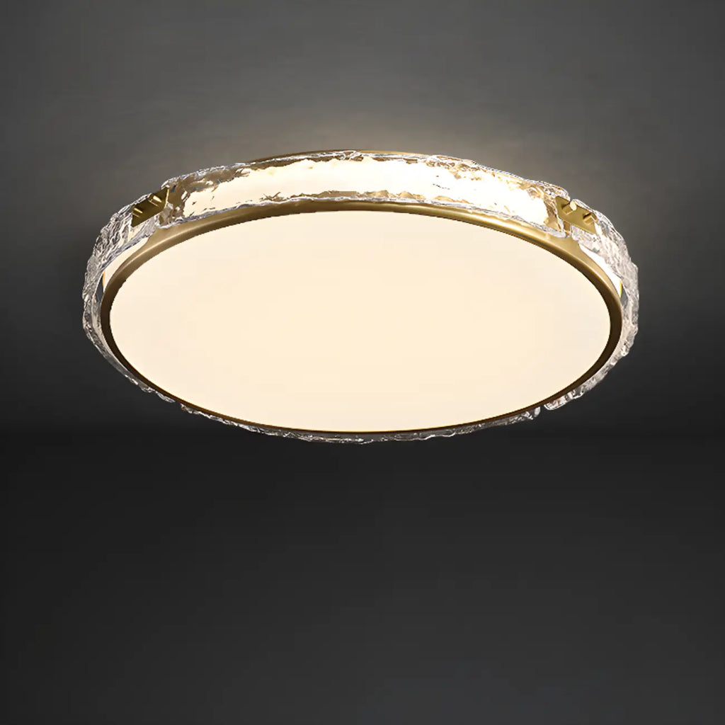 Plafonnier LED circulaire moderne encastré pour salon