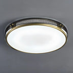 Plafonnier LED circulaire moderne encastré pour salon