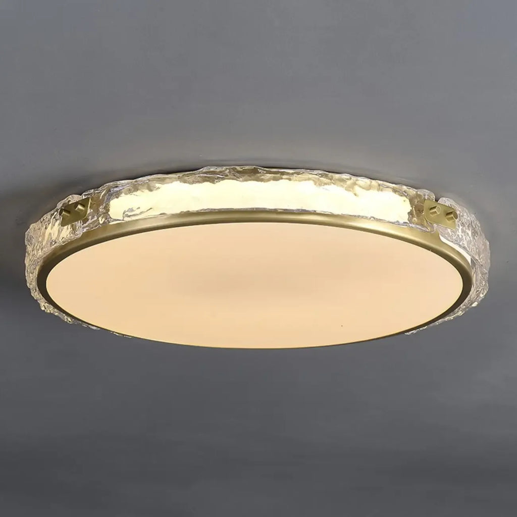 Plafonnier LED circulaire moderne encastré pour salon