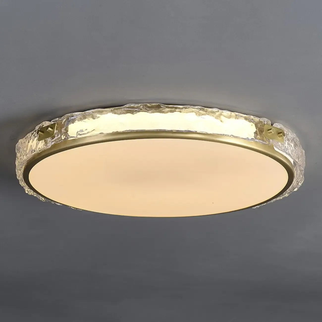 Plafonnier LED circulaire moderne encastré pour salon
