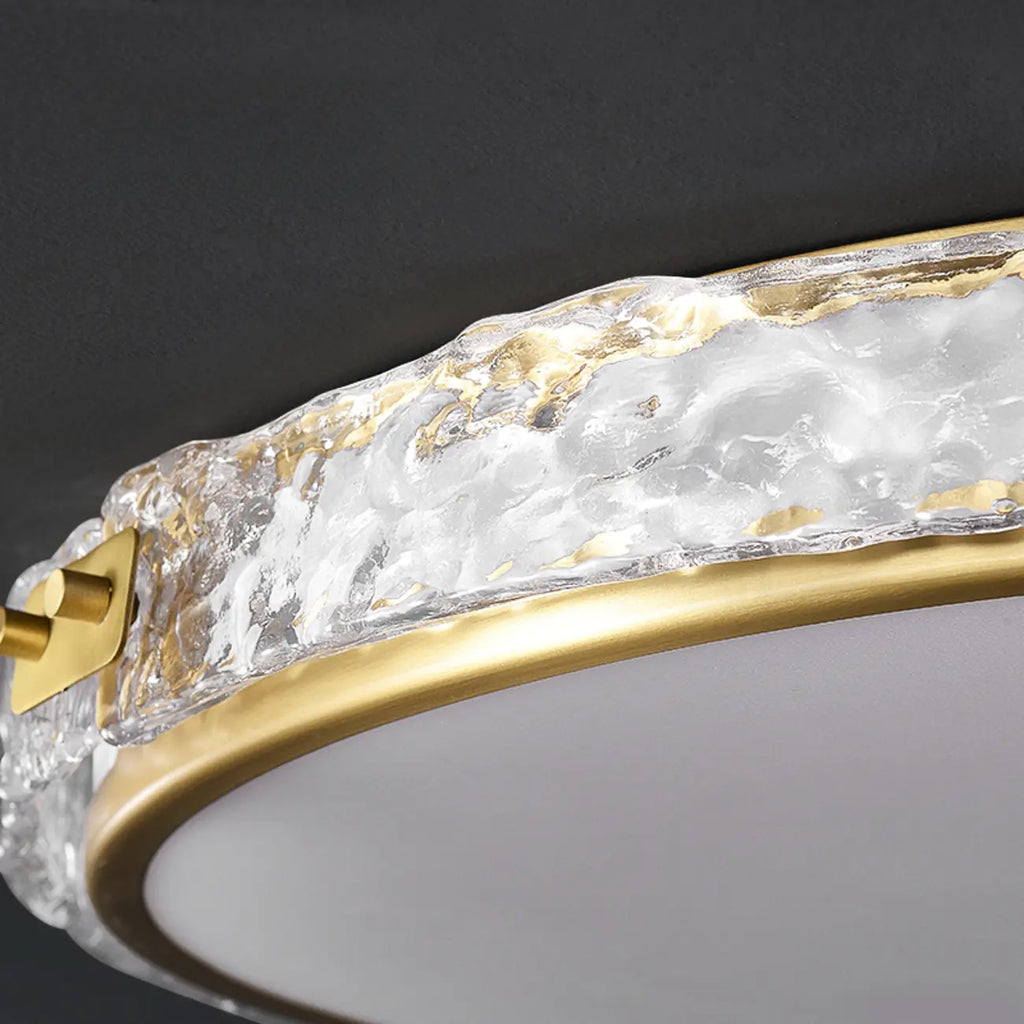 Plafonnier LED circulaire moderne encastré pour salon