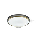 Plafonnier LED circulaire moderne encastré pour salon