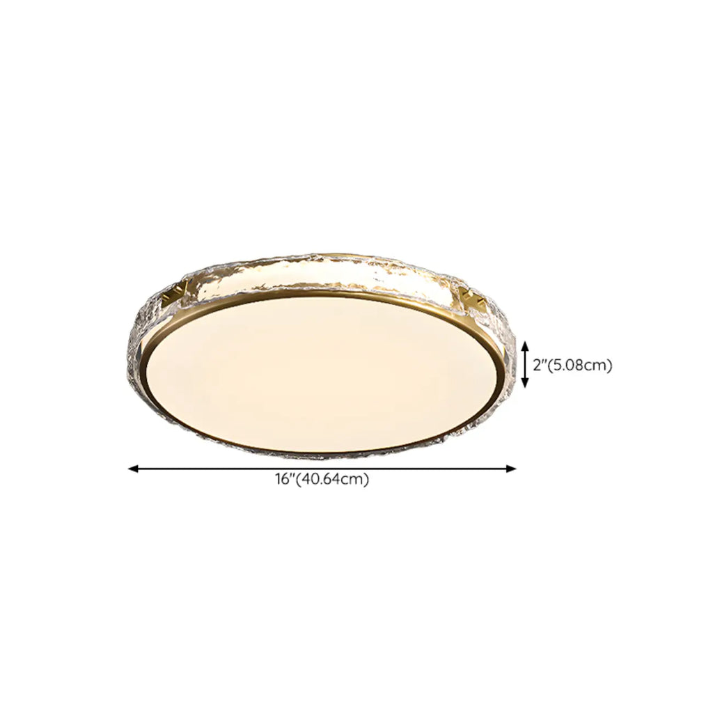 Plafonnier LED circulaire moderne encastré pour salon