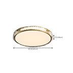 Plafonnier LED circulaire moderne encastré pour salon