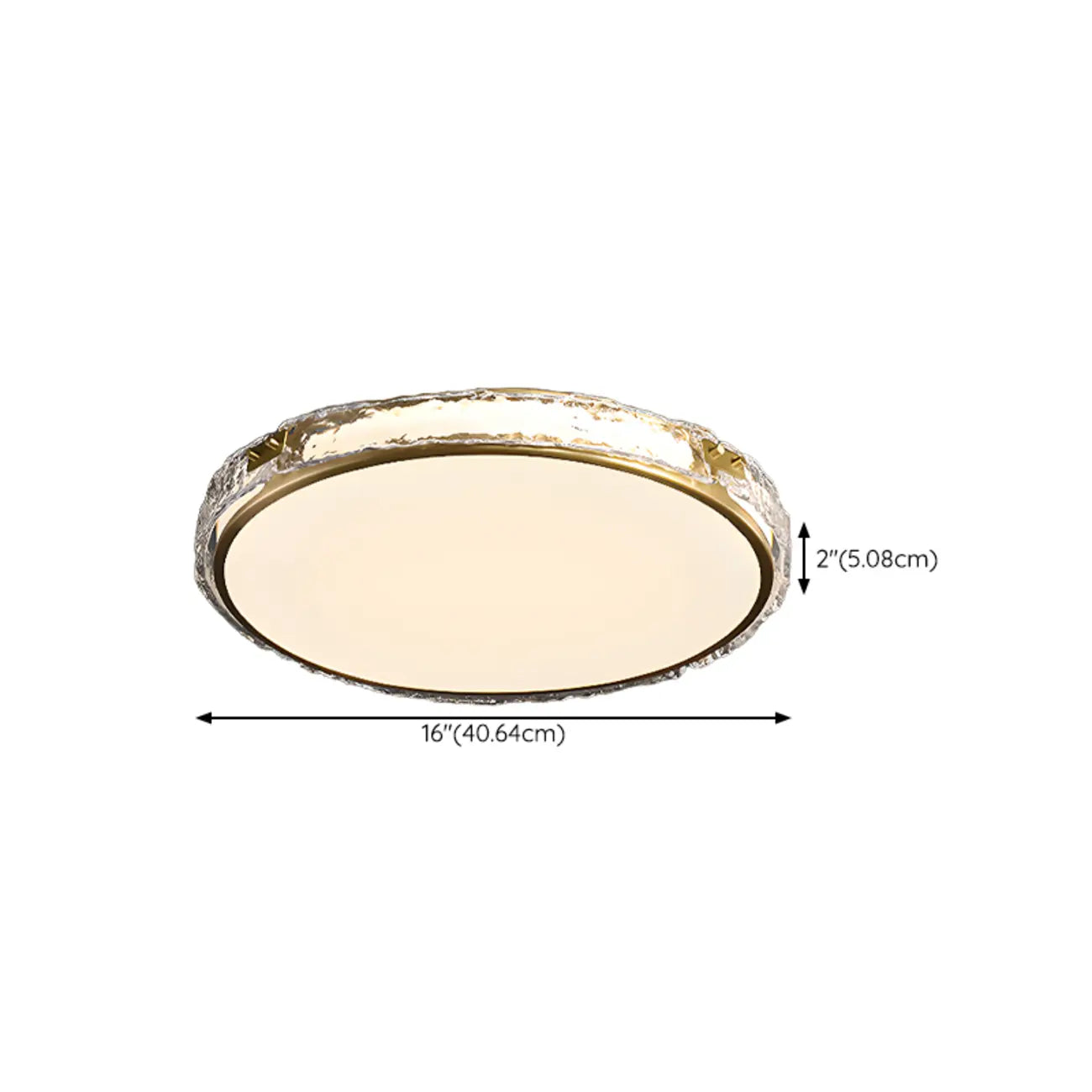 Plafonnier LED circulaire moderne encastré pour salon