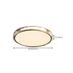 Plafonnier LED circulaire moderne encastré pour salon
