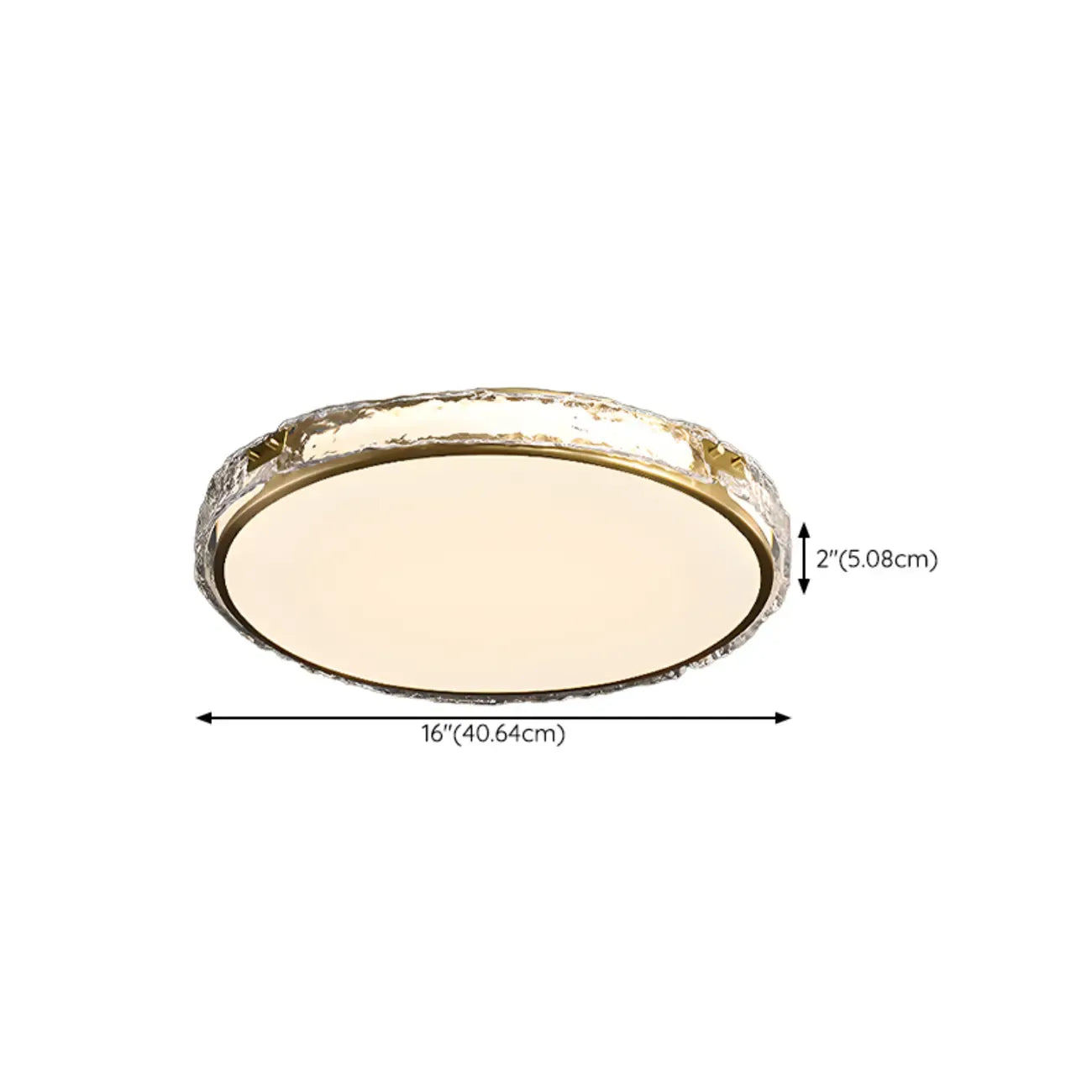 Plafonnier LED circulaire moderne encastré pour salon