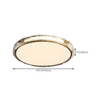 Plafonnier LED circulaire moderne encastré pour salon