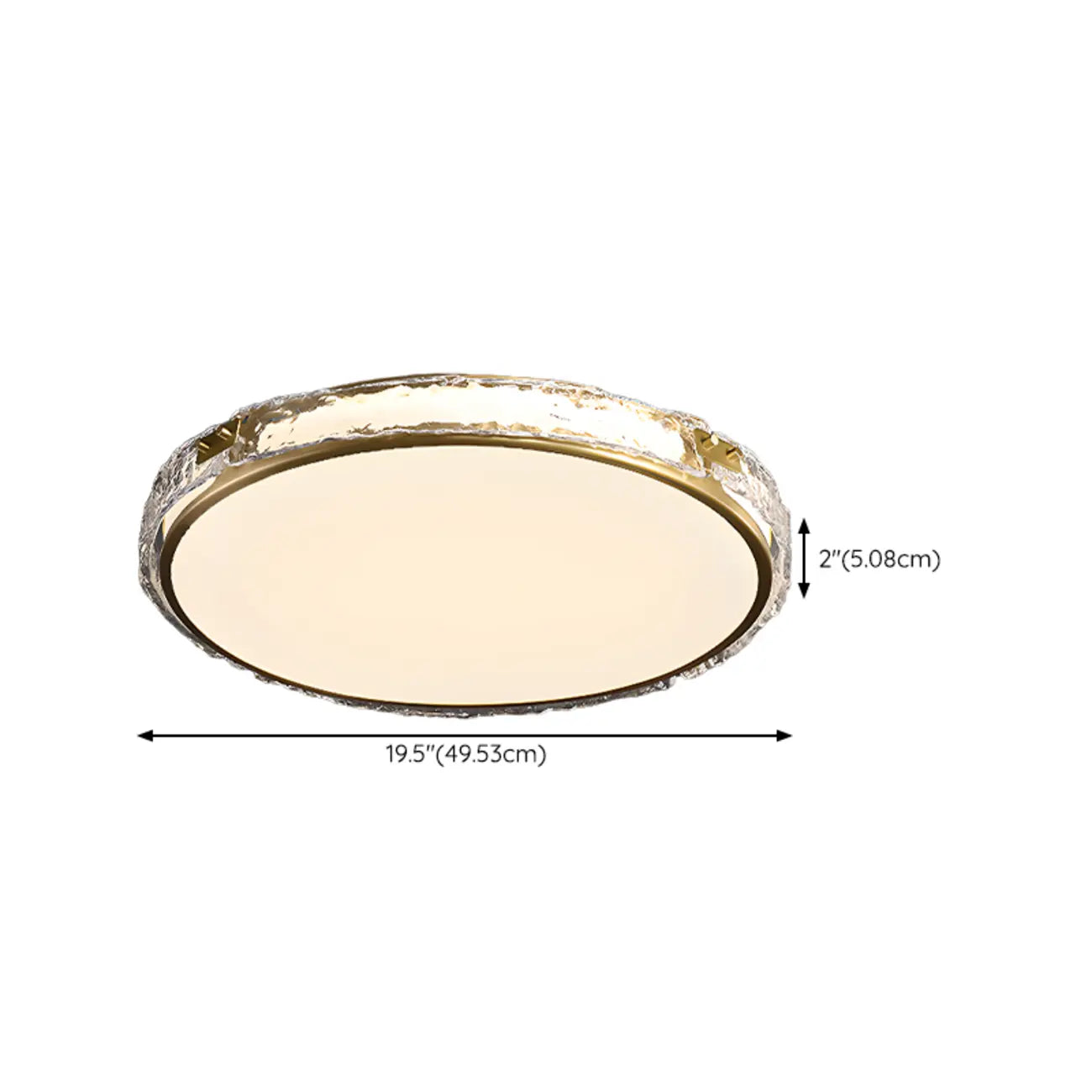 Plafonnier LED circulaire moderne encastré pour salon