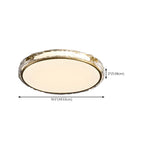 Plafonnier LED circulaire moderne encastré pour salon