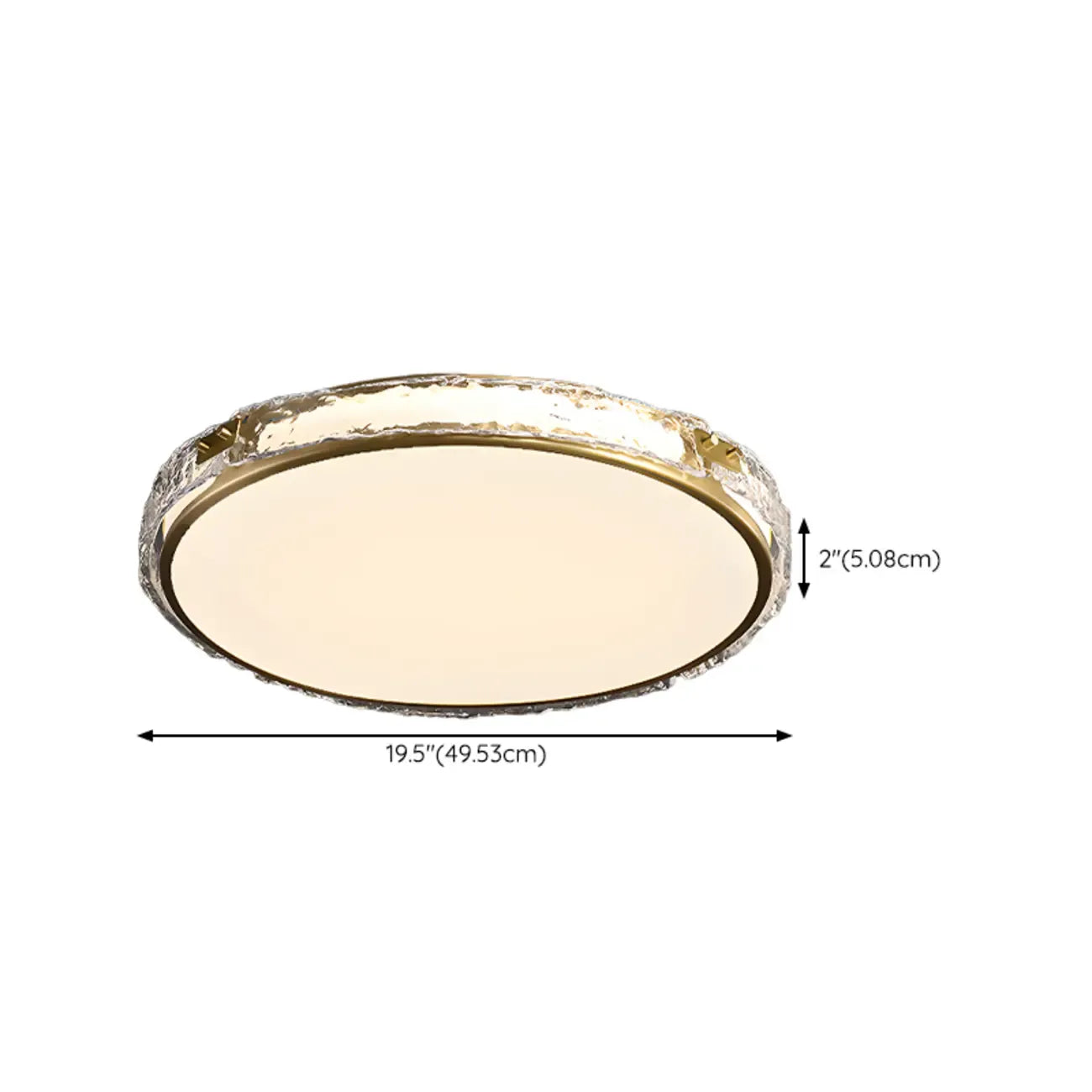 Plafonnier LED circulaire moderne encastré pour salon