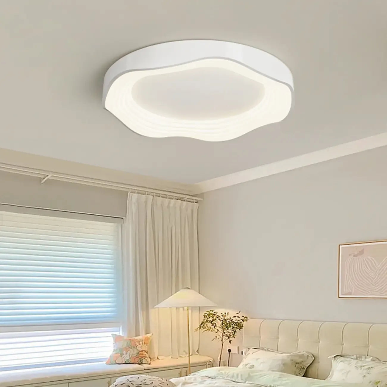 Plafonnier encastré en forme de nuage pour salon
