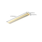 Plafonnier géométrique encastré à 2 lumières pour salon