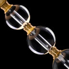 Lampe de table géométrique en cristal et métal doré pour chambre à coucher