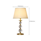 Lampe de table géométrique en cristal et métal doré pour chambre à coucher