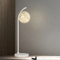 Lampe de table élégante en métal tricolore avec globe pour chambre