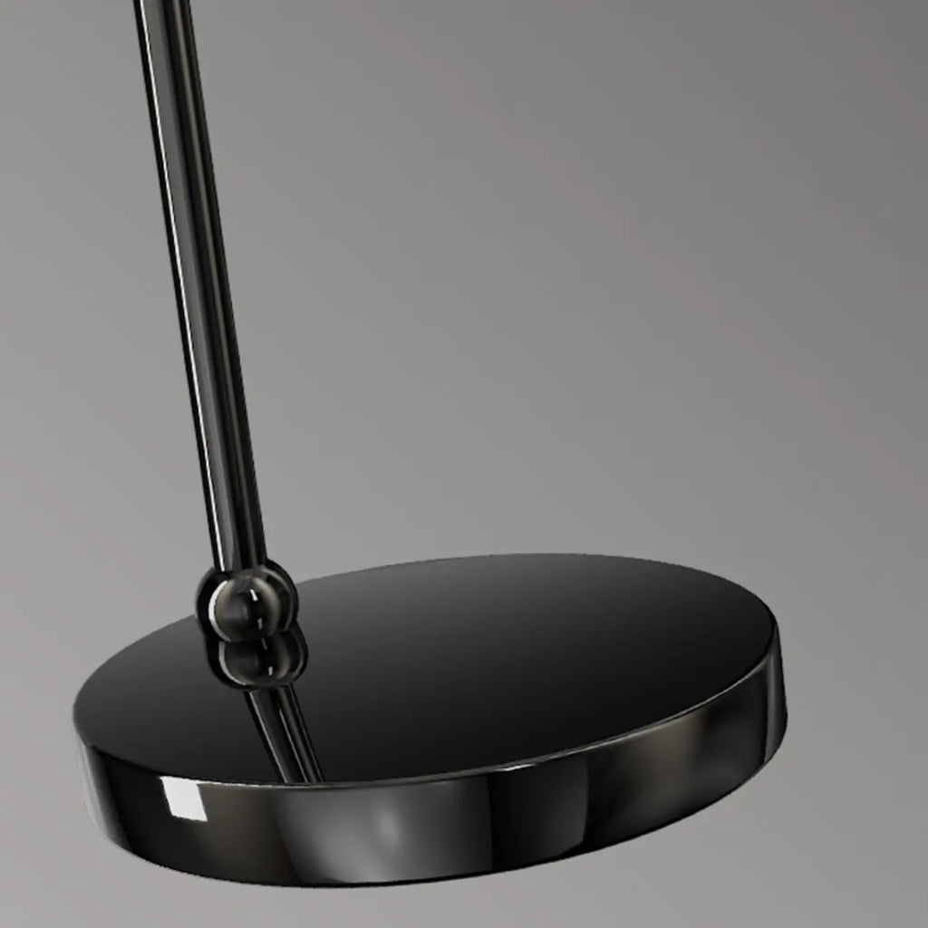 Lampe de table élégante en métal tricolore avec globe pour chambre