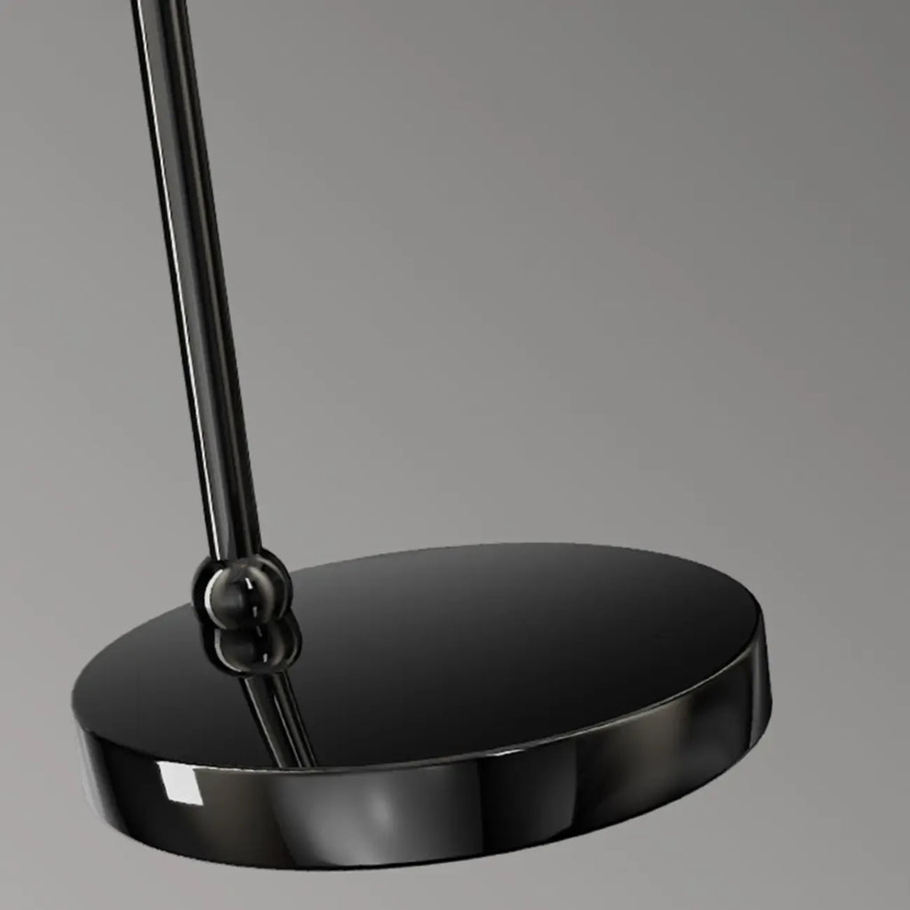 Lampe de table élégante en métal tricolore avec globe pour chambre
