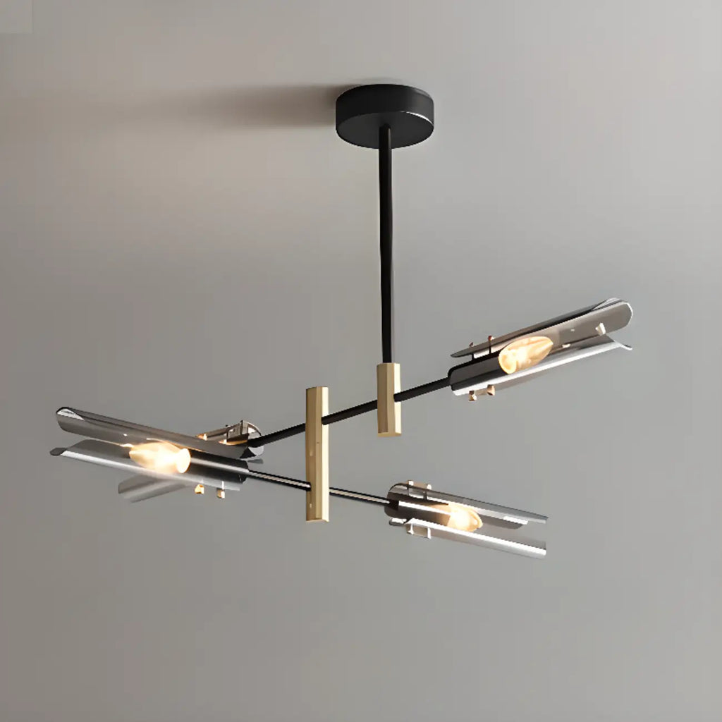 Lustre linéaire industriel moderne à hauteur réglable