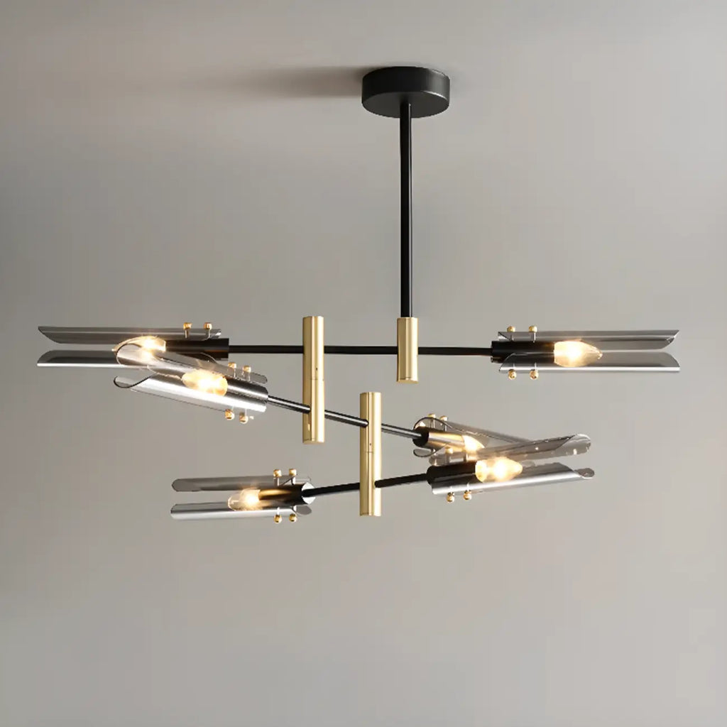 Lustre linéaire industriel moderne à hauteur réglable
