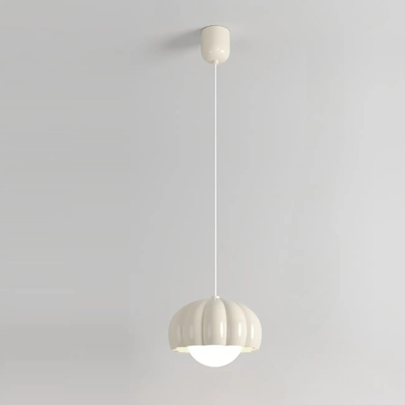 Suspension LED citrouille rose en résine douce pour chevet