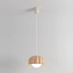 Suspension LED citrouille rose en résine douce pour chevet