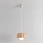 Suspension LED citrouille rose en résine douce pour chevet