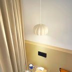 Suspension LED citrouille rose en résine douce pour chevet