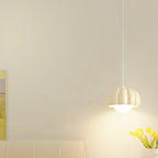 Suspension LED citrouille rose en résine douce pour chevet