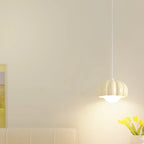 Suspension LED citrouille rose en résine douce pour chevet