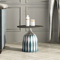 Table d'appoint ronde à plateau en marbre pour salon
