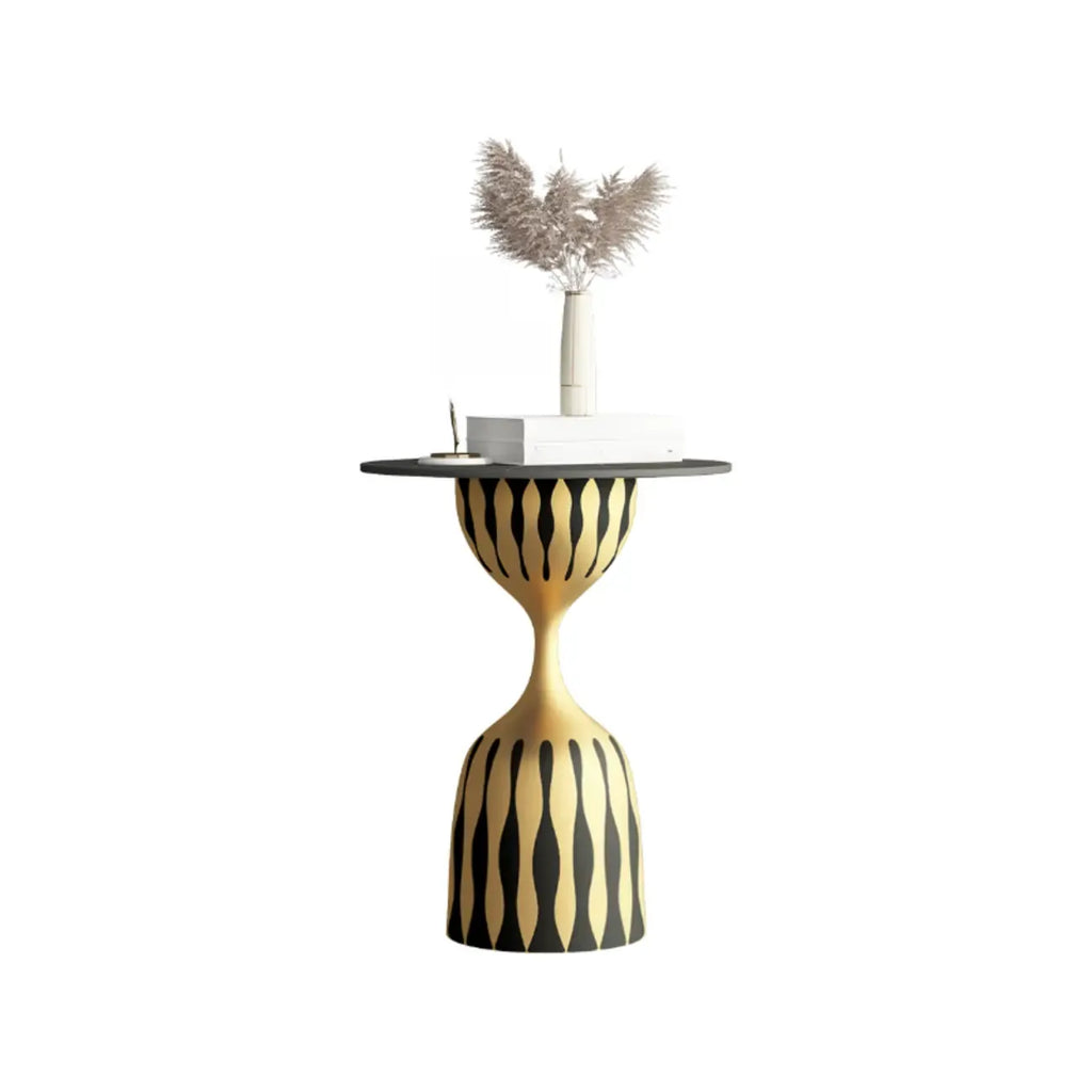 Table d'appoint ronde à plateau en marbre pour salon