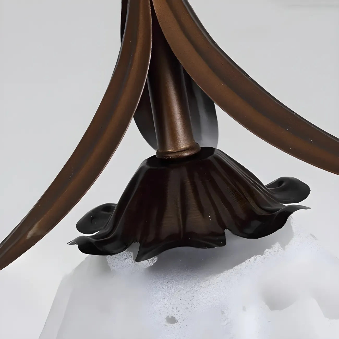 Lampe de chevet suspendue moderne en verre blanc avec LED en forme de fleur
