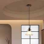 Lampe de chevet suspendue moderne en verre blanc avec LED en forme de fleur