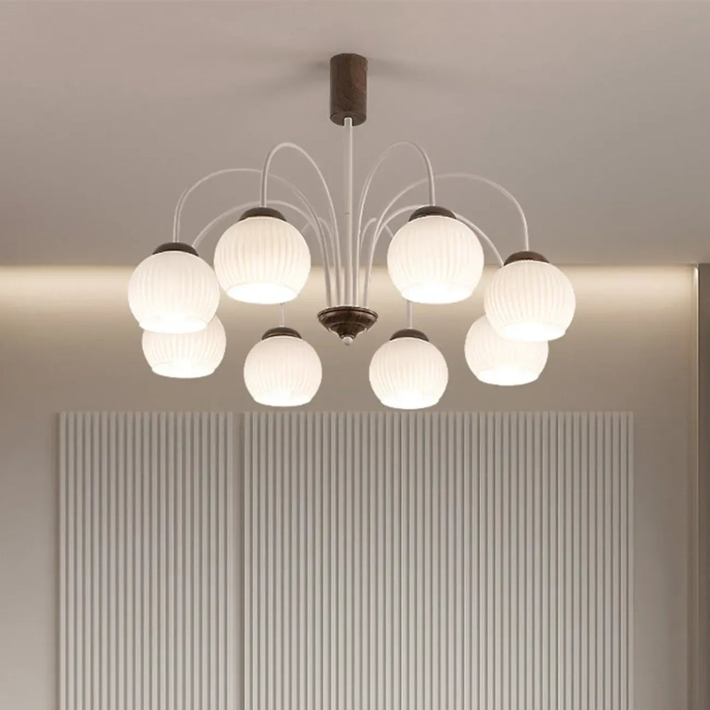 Lustre suspendu globe moderne et élégant à longueur flexible