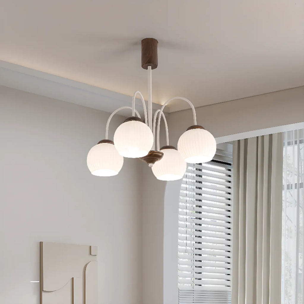 Lustre suspendu globe moderne et élégant à longueur flexible