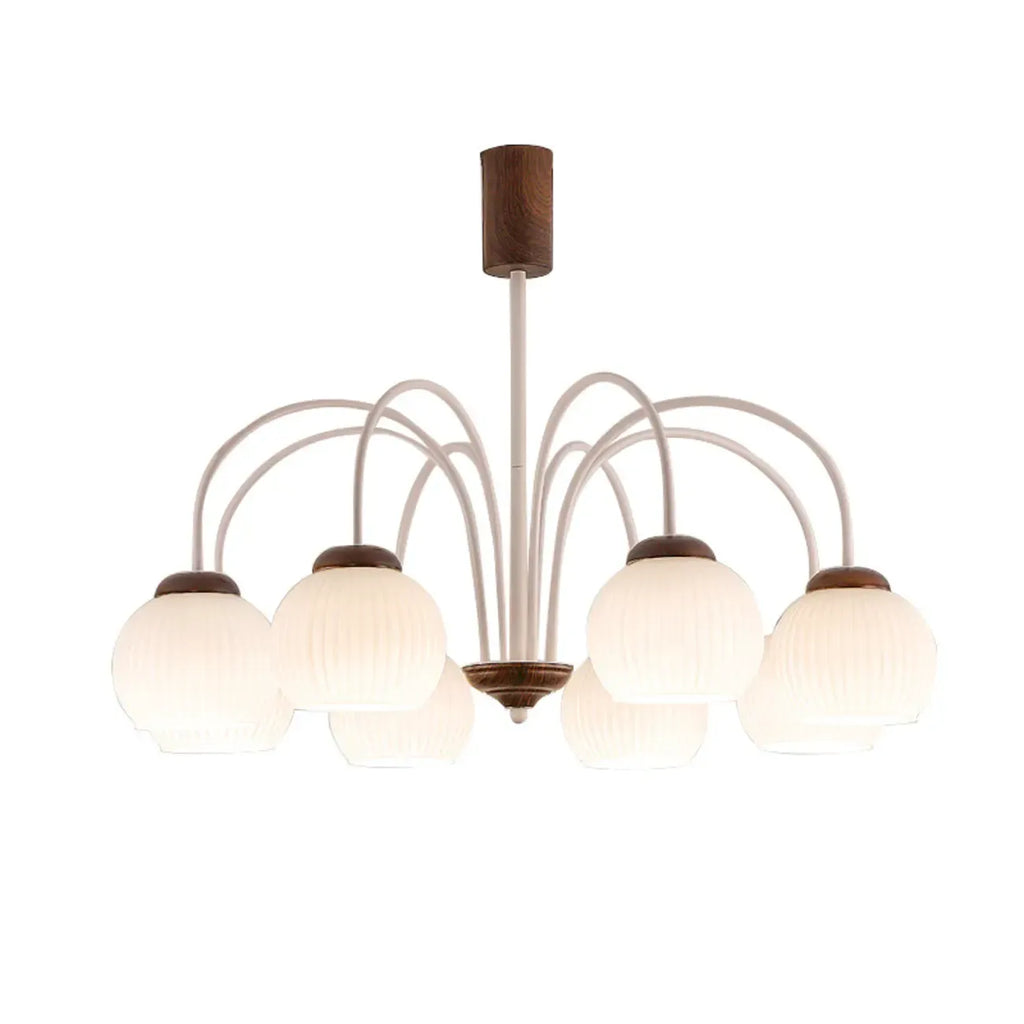 Lustre suspendu globe moderne et élégant à longueur flexible