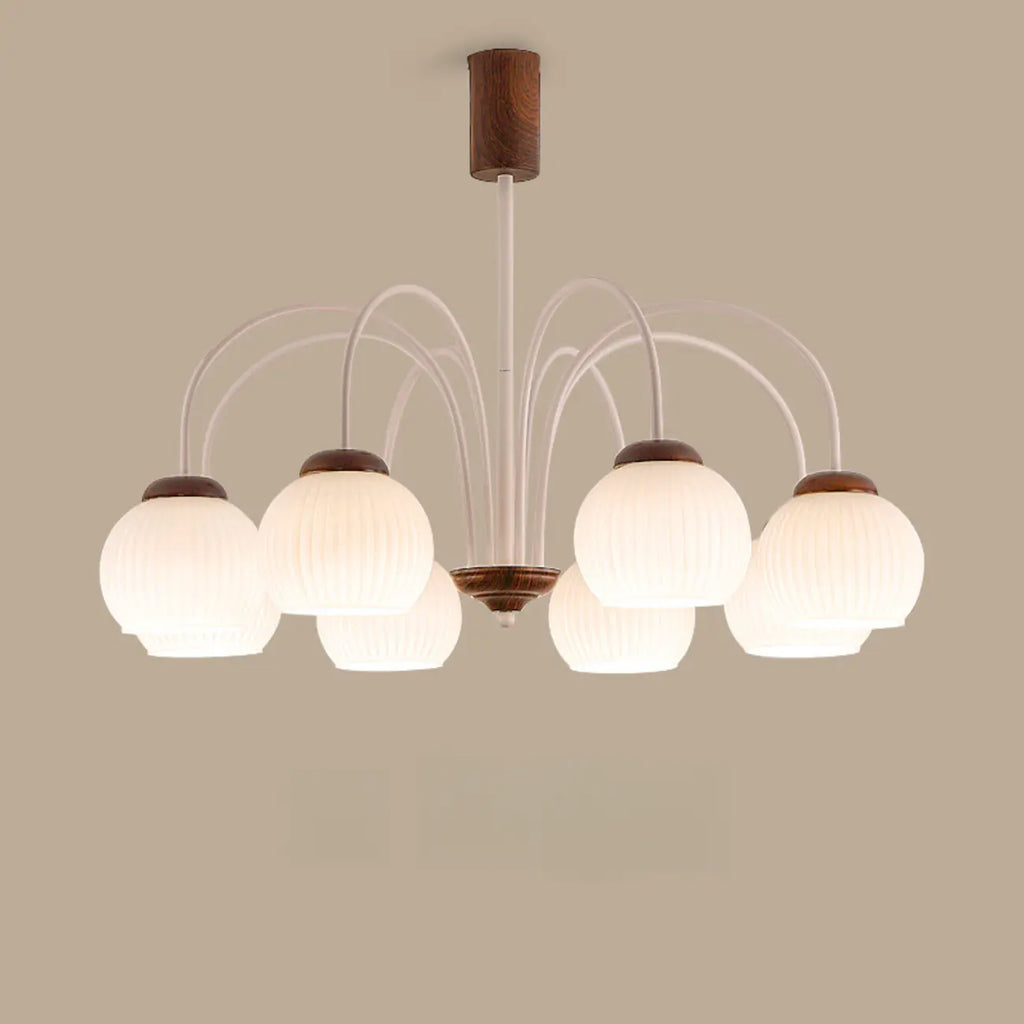 Lustre suspendu globe moderne et élégant à longueur flexible