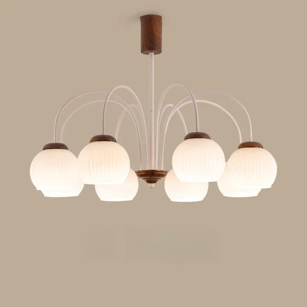 Lustre suspendu globe moderne et élégant à longueur flexible