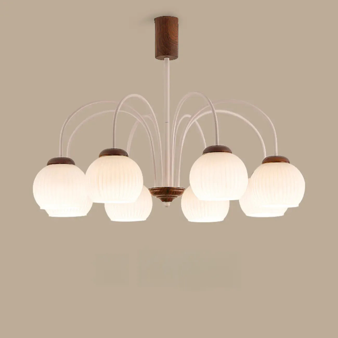 Lustre suspendu globe moderne et élégant à longueur flexible