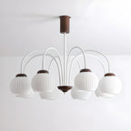 Lustre suspendu globe moderne et élégant à longueur flexible