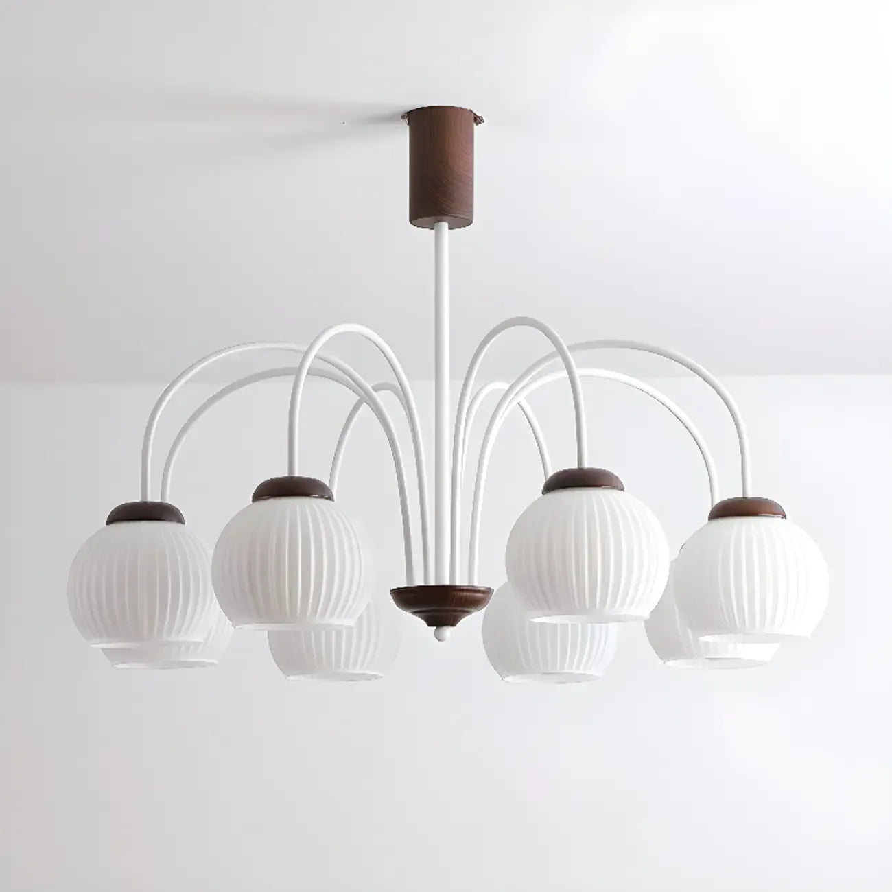 Lustre suspendu globe moderne et élégant à longueur flexible